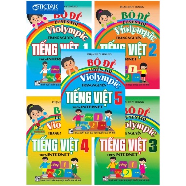 Combo Bộ Đề Luyện Thi Violympic Trạng Nguyên Tiếng Việt Trên Internet Lớp 1, 2, 3, 4, 5 (Bộ 5 Cuốn)