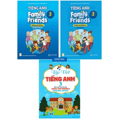 Combo Tiếng Anh Lớp 3 Family And Friends National Edition 3 + Luyện Viết (Bộ 3 Cuốn)