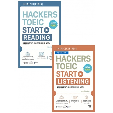 Combo Sách Hackers TOEIC Start Listening + Hackers TOEIC Start Reading