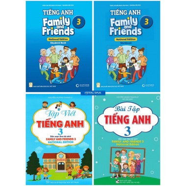 Combo Tiếng Anh Lớp 3 Family And Friends National Edition 3 + Luyện Viết Và Bài Tập Bổ Trợ (Bộ 4 Cuốn)