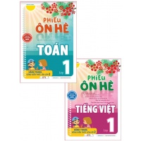 Combo Phiếu Ôn Hè Toán, Tiếng Việt Lớp 1 (Theo Chương Trình Giáo Dục Phổ Thông Mới)