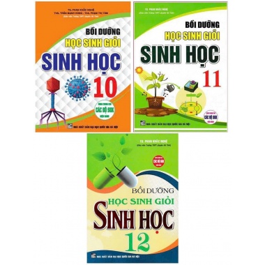 Combo Bồi Dưỡng Học Sinh Giỏi Sinh Học Lớp 10, 11, 12 (Bộ 3 Cuốn)