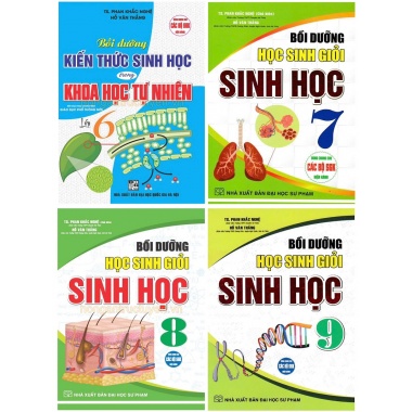 Combo Bồi Dưỡng Học Sinh Giỏi Sinh Học Lớp 6, 7, 8, 9 (Bộ 4 Cuốn)