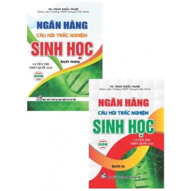 Combo Ngân Hàng Câu Hỏi Trắc Nghiệm Sinh Học (Quyển Thượng + Quyển Hạ)