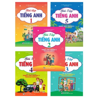 Combo Bài Tập Tiếng Anh Lớp 1, 2, 3, 4, 5 (Biên Soạn Theo Bộ Sách Family And Friends National Edition)