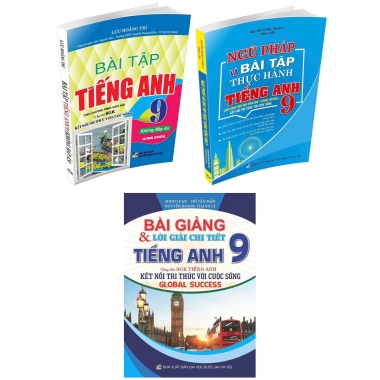 Combo Bài Giảng Và Lời Giải Chi Tiết + Bài Tập Tiếng Anh Không Đáp Án + Ngữ Pháp Và Bài Tập Thực Hành Tiếng Anh Lớp 9 (Bám Sát SGK Kết Nối Tri Thức Với Cuộc Sống - Global Success)