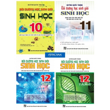 Combo Bồi Dưỡng Học Sinh Giỏi Sinh Học Lớp 10, 11, 12 (Bộ 4 Cuốn)