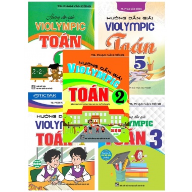 Combo Hướng Dẫn Giải Violympic Toán Lớp 1, 2, 3, 4, 5 (Bộ 5 Cuốn)