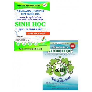 Combo Cẩm Nang Luyện Thi THPT Quốc Gia Sinh Học (Di Truyền Học, Tiến Hoá Và Sinh Thái Học)