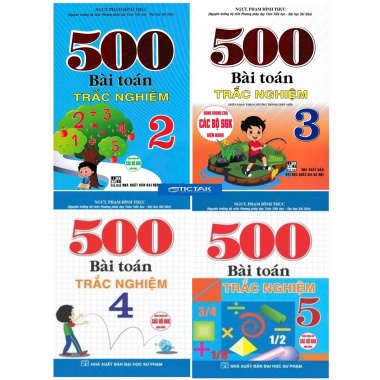 Combo 500 Bài Toán Trắc Nghiệm Lớp 2, 3, 4, 5 (Dùng Chung Cho Các Bộ SGK Hiện Hành)