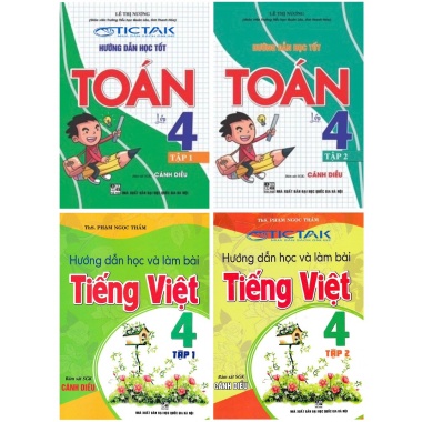 Combo Hướng Dẫn Học Tốt Toán + Tiếng Việt Lớp 4 (Bám Sát SGK Cánh Diều)