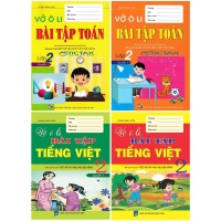 Combo Vở Ô Li Bài Tập Toán + Tiếng Việt Lớp 2 (Bám Sát SGK Kết Nối Tri Thức Với Cuộc Sống)