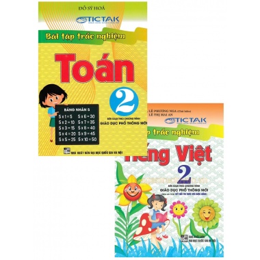 Combo Bài Tập Trắc Nghiệm Toán + Tiếng Việt Lớp 2 (Chương Trình Giáo Dục Phổ Thông Mới)