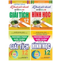 Combo Phương Pháp Giải Toán Chuyên Đề + Kĩ Thuật Giải Nhanh Bài Toán Hay Và Khó Giải Tích + Hình Học Lớp 12 (Dùng Chung Cho Các Bộ SGK Hiện Hành)