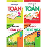 Combo Hướng Dẫn Học Tốt Toán, Tiếng Việt Lớp 5 (Bám Sát SGK Chân Trời Sáng Tạo)