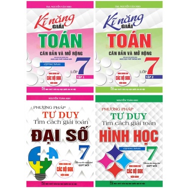 Combo Kĩ Năng Giải Toán Căn Bản Và Mở Rộng + Phương Pháp Tư Duy Tìm Cách Giải Toán Lớp 7 (Chương Trình Mới)