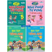 Combo Luyện Chuyên Sâu Ngữ Pháp, Từ Vựng Và Bài Tập Tiếng Anh Lớp 5 Có Đáp Án Global Success (Bộ 4 Cuốn)