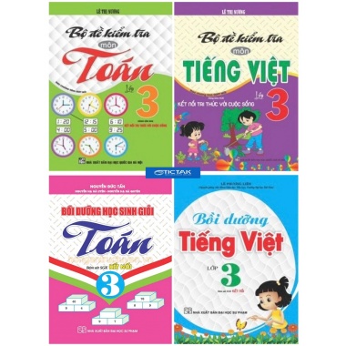 Combo Bộ Đề Kiểm Tra + Bồi Dưỡng Học Sinh Giỏi Toán, Tiếng Việt Lớp 3 (Bám Sát SGK Kết Nối Tri Thức Với Cuộc Sống) (Bộ 4 Cuốn)